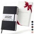 thumbnail image 1 of BEECHMORE BOOKS Lined Journal Notebook, 5.8 x 8.3 inch, A5 160 Lined Pages, Hardcover Leather Journals for Women, Men, Writing and Notebooks for Work - 120 GSM Thick Paper, Gifts Box Included, 1 of 8