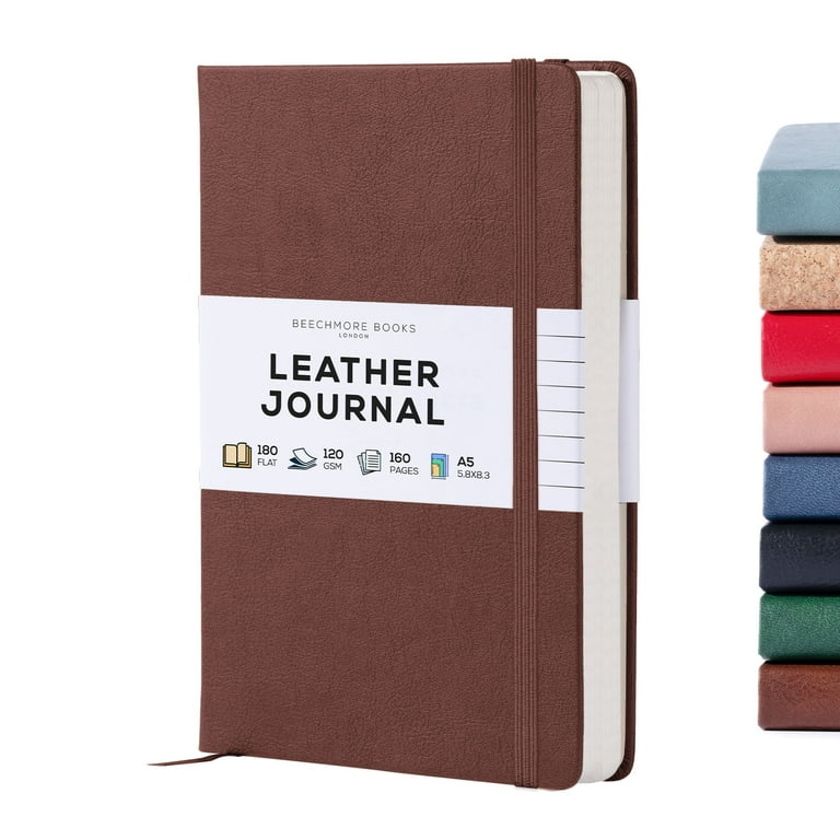 Black A5 Hardcover Vegan Leather Dotted Notebook with 120 gsm Cream Paper and Gift Box, 80 Sheets Black A5 Hardcover Vegan Leather Dotted Notebook with 120 gsm Cream Paper and Gift Box, 80 Sheets