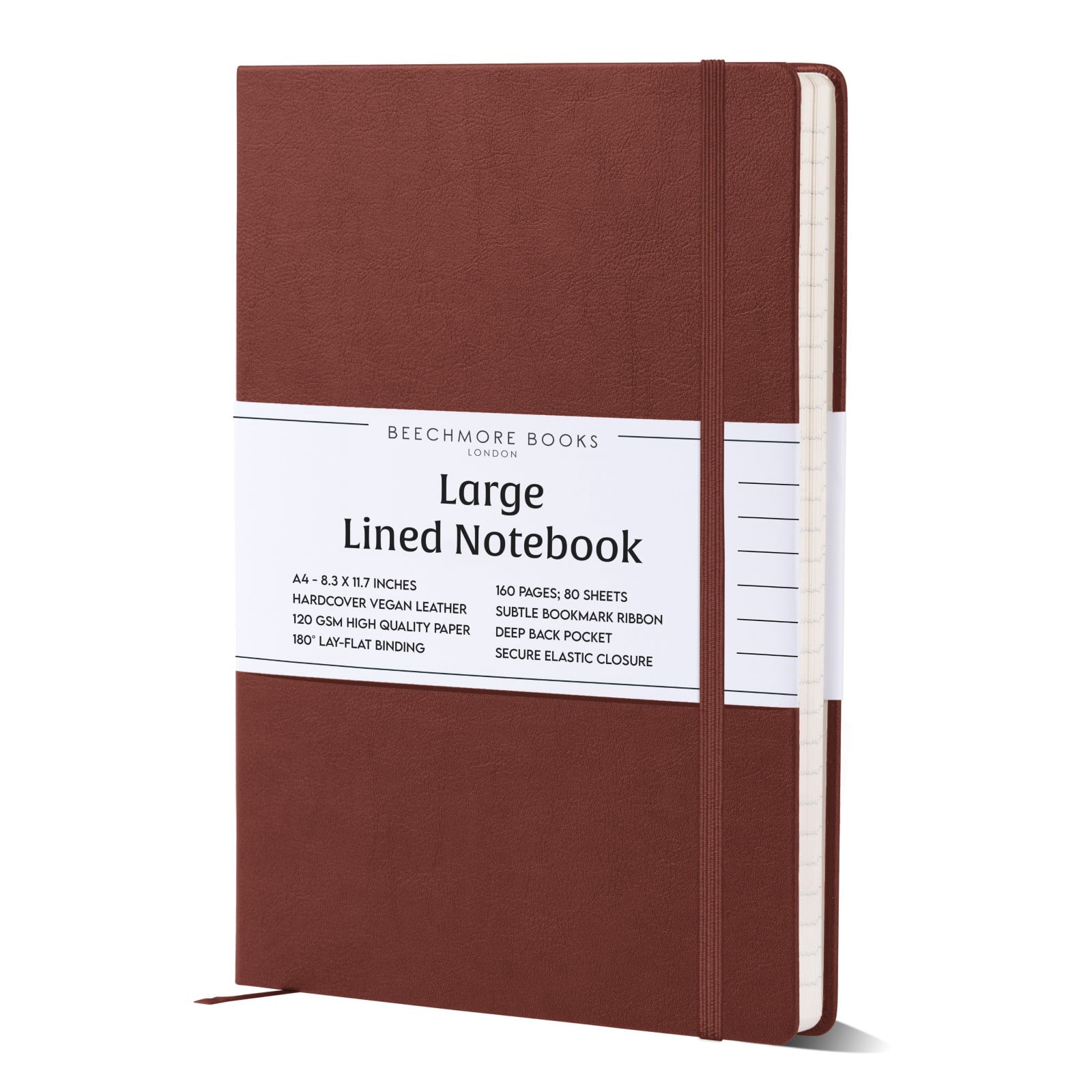3-Pack A5 Hardcover Spiral Notebooks - Pink, College Ruled, 160 Pages, 100GSM Paper