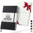 thumbnail image 1 of Beechmore Books A4 Sketchbook – 8.5x11" Premium Vegan Leather Bound Large Sketch Book Hardcover With 156 Thick 160gsm Perforated Ivory Pages, Blank Sketch Pad, Gift Boxed, Back Pocket Ribbon Bookmark, 1 of 14