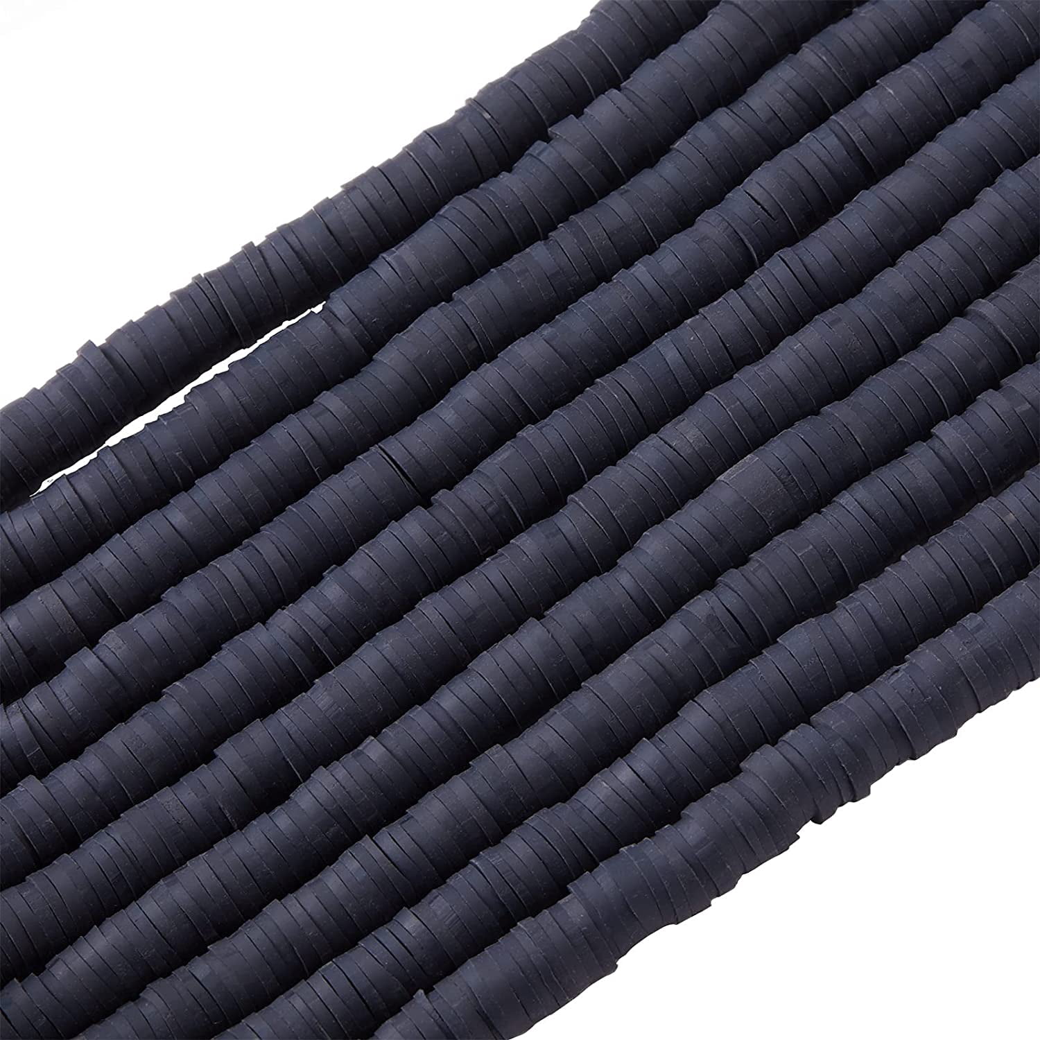 Cheriswelry 100Pcs Coconut Shell Beads - 6x2mm Flat Round Disc Spacers, Natural Color, For Jewelry Making