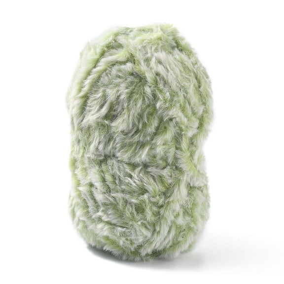 BEEFLYING Chunky Fluffy Hand-Woven Knitting Yarn Soft Fur Polyester Crochet Chenille Yarn Imitation Mink Thick Wool Thread