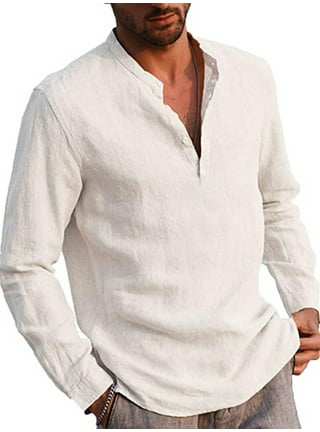 Long Sleeve Linen Shirt Clothing Men