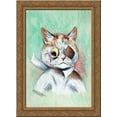 thumbnail image 1 of BEEN THROUGH THE WARS 24x18 Gold Ornate Wood Framed Canvas Art by Louis Wain, 1 of 2