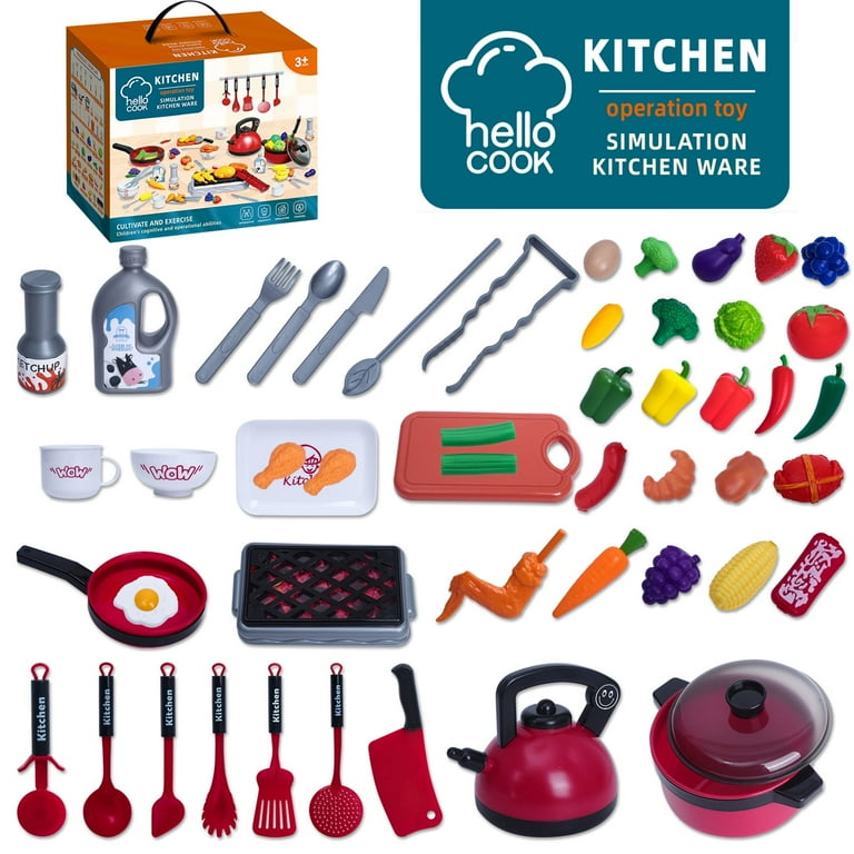 Kids Kitchen Cooking Toy Set Pretend Play Cookware Playset Kids Kitchen Cooking Toy Set Pretend Play Cookware Playset