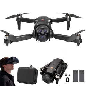 BEEPRINCESS Drone with Camera for Adults Kids, VR Glasses, Brushless Motor, RC Quadcopter with 2 Modular Batteries
