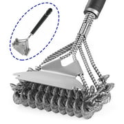 BEEPRINCESS Grill Brush and Scraper Bristle Free – Safe BBQ Brush for Grill – 16.5'' Stainless Grill Grate Cleaner– Gifts for Grill Wizard