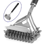 BEEPRINCESS Grill Brush and Scraper Bristle Free – Safe BBQ Brush for Grill – 16.5'' Stainless Grill Grate Cleaner– Gifts for Grill Wizard
