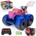 thumbnail image 1 of BEEPRINCESS Remote Control Car, 2.4GHz Monster Trucks for Boys Girls with Light, Sound & Spray, Dinosaur Toys Gift for Kids 3 4 5 6 7 8, All Terrain RC Cars for Toddlers with 2 Batteries, Red, 1 of 7