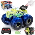 thumbnail image 1 of BEEPRINCESS Remote Control Car, 2.4GHz Monster Trucks for Boys Girls with Light, Sound & Spray, Dinosaur Toys Gift for Kids 3 4 5 6 7 8, All Terrain RC Cars for Toddlers with 2 Batteries, Green, 1 of 7