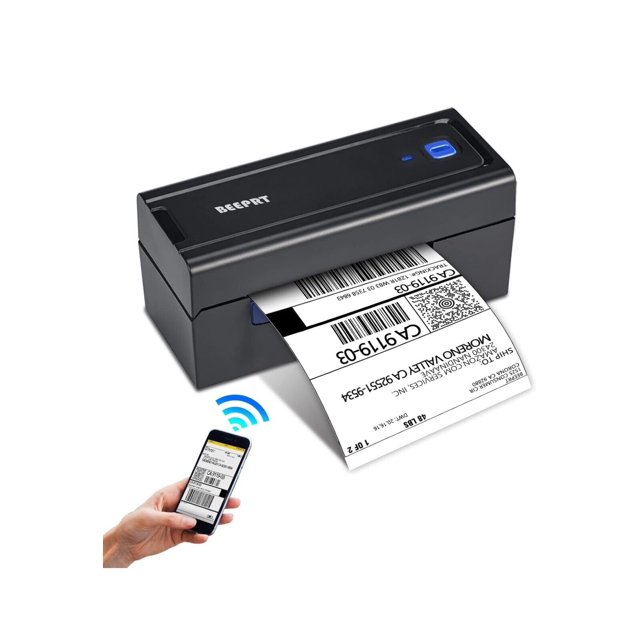 BEEPRT 4x6 Thermal Shipping Label Printer, Bluetooth, w/ Label Tray New