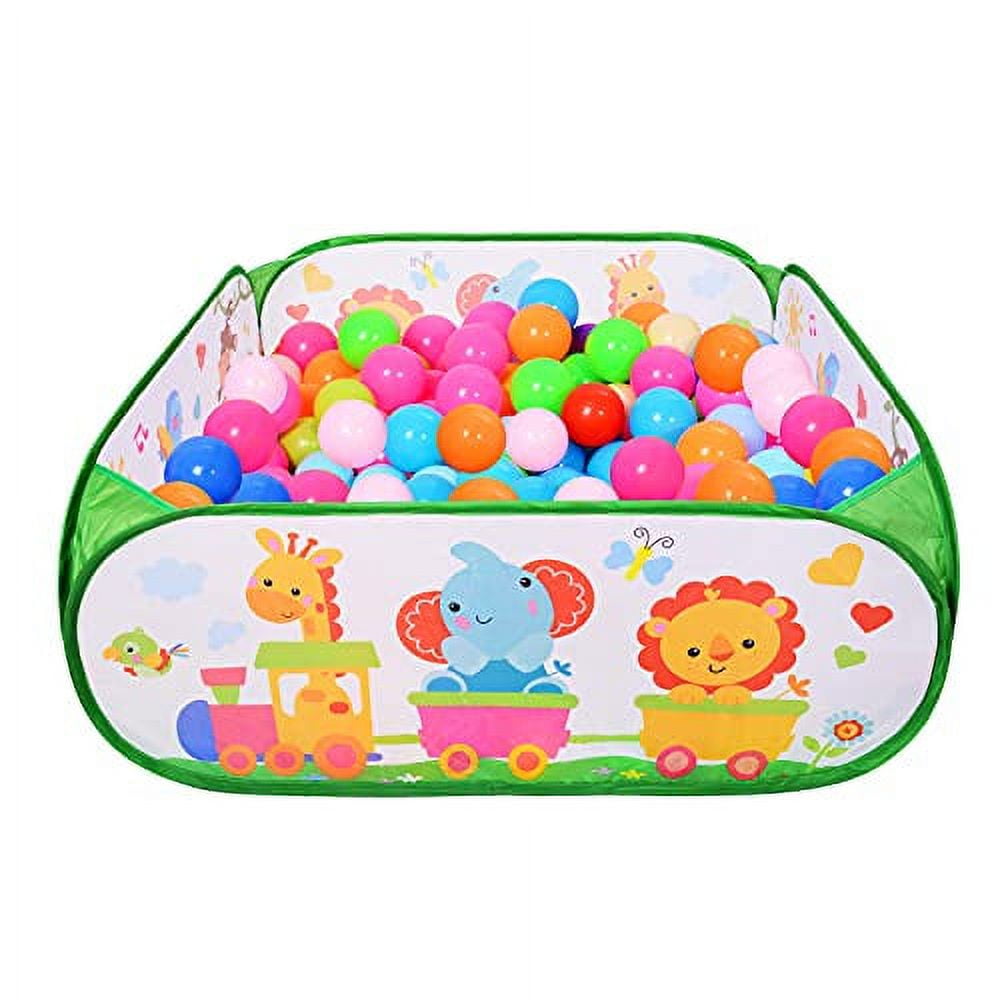 BEESTECH Toddler Ball Pit, Large Pop Up Animal Ball Pits, Play Tent for