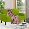 thumbnail image 1 of BEEY Modern Loveseat Sofa, 53" Small Loveseat for Small Spaces, Linen Fabric Tufted 2 Seater Sofa Couch for Living Room Bedroom, Green, 1 of 7