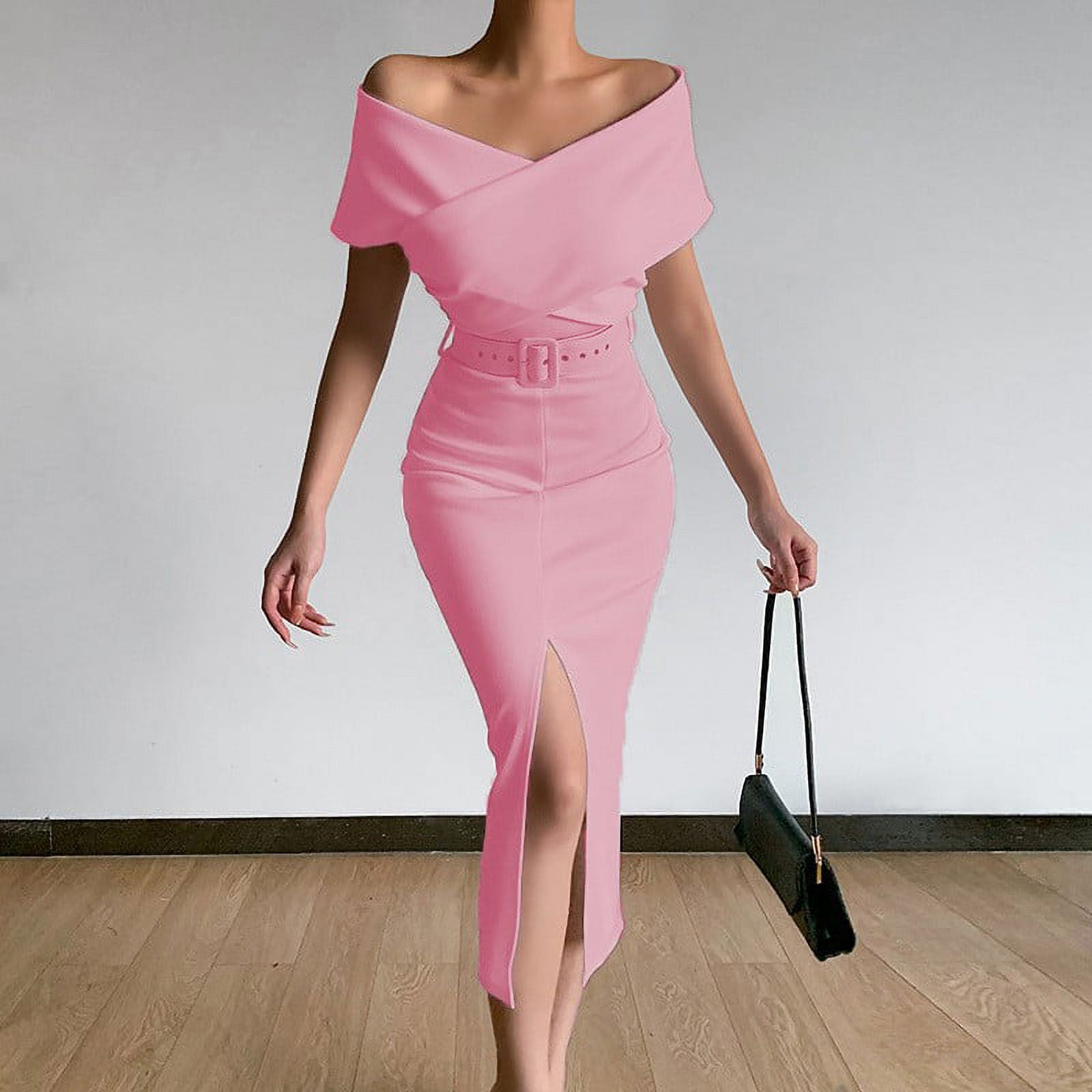 https://i5.walmartimages.com/seo/BEEYASO-Clearance-Summer-Dresses-for-Women-Off-the-Shoulder-Fashion-Ankle-Length-Solid-Sheath-Short-Sleeve-Dress-Pink-S_987f4936-06e2-4611-91f2-3a71d9a3785a.39e36cda174815d7386451a3e26bd512.jpeg