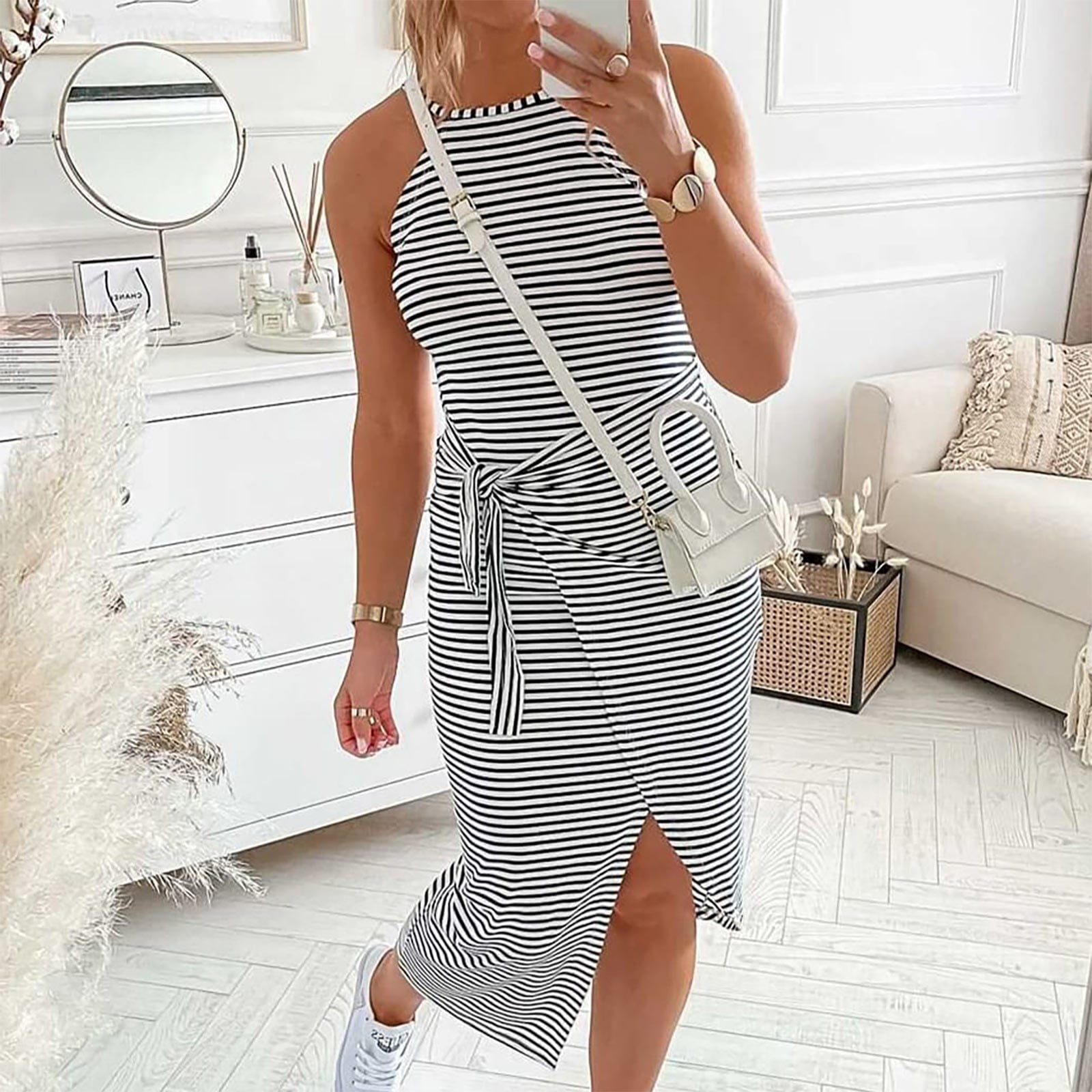 Mid length top casual summer dresses