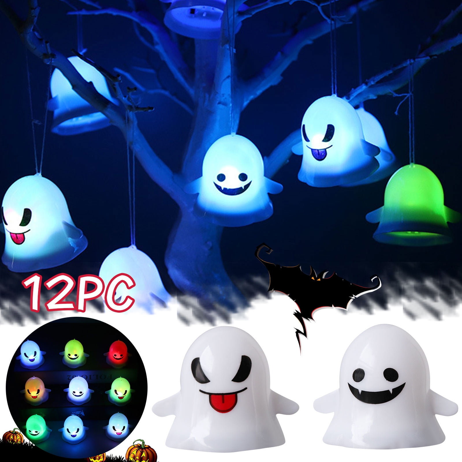 BEEYASO Halloween Decorations Indoor Halloween Ghost LightsParty Gift