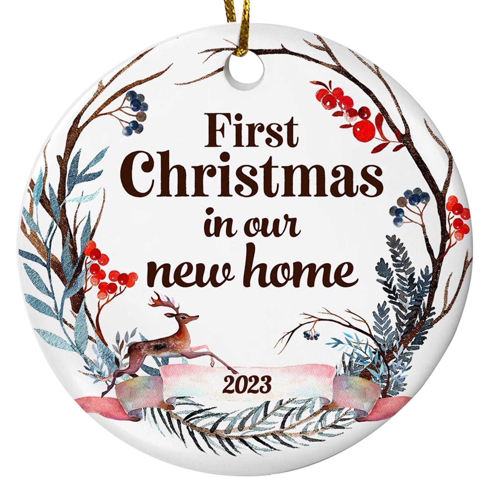 BEEYASO New Home Christmas Ornament 2023 first Christmas In Our New beeyaso-new-home-christmas-ornament-2023-first-christmas-in-our-new