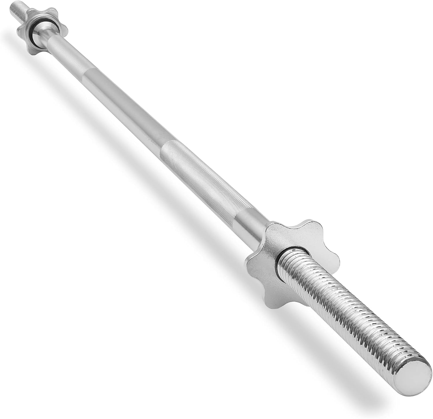 BEEYLA 1 Standard Weightlifting Barbell - Threaded Straight Bar with ...