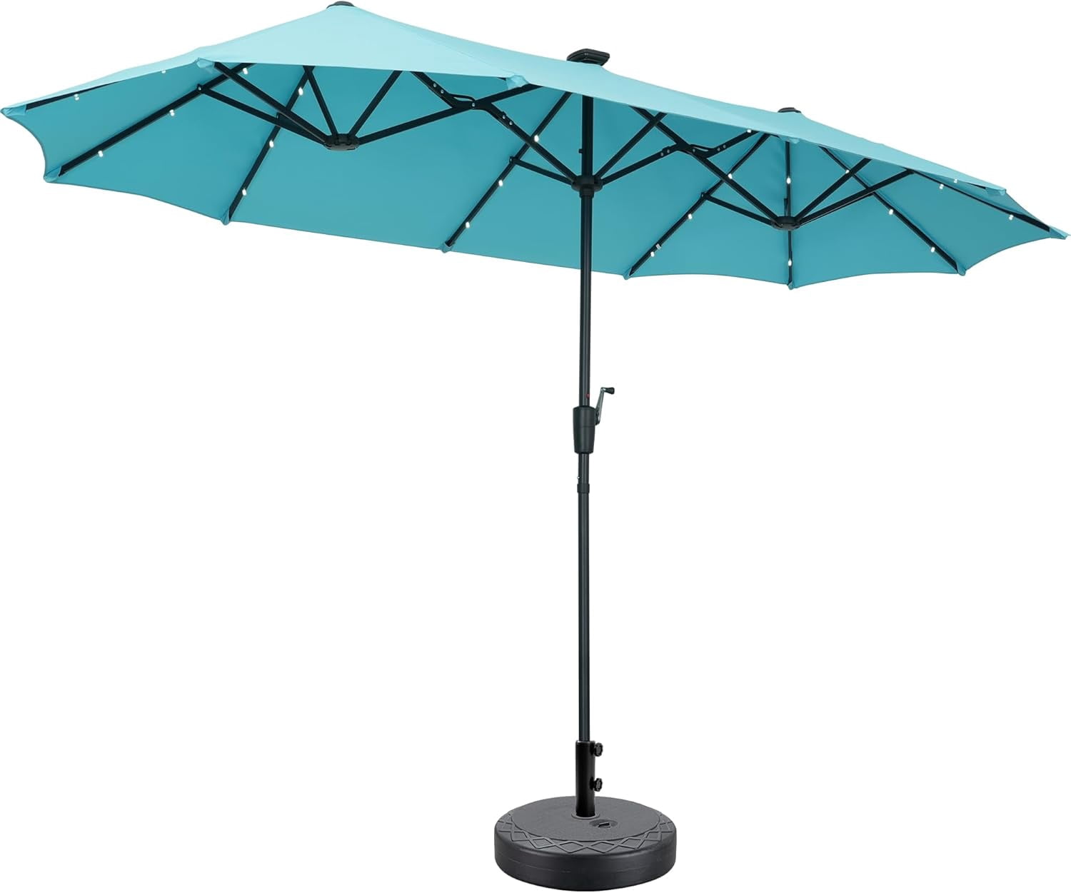 BEEYLA 13Ft Large Patio Umbrella with Base Outdoor Double-Sided Market ...