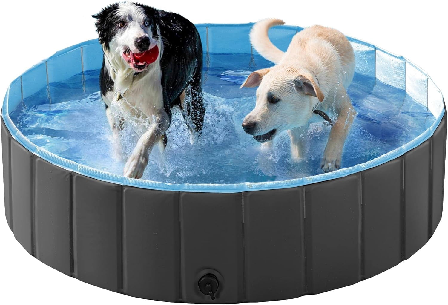 BEEYLA Foldable Hard Plastic Extra Large Dog Pet Bath Swimming Pool ... - Dog Aquarium Setup Costs For Large Breed Dogs
