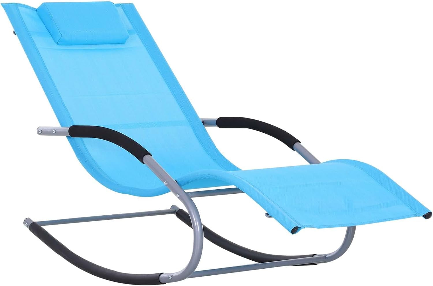 BEEYLA Zero Gravity Rocking Chair Outdoor Chaise Lounge Chair Recliner ...