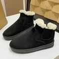 thumbnail image 1 of BEFOKA Ankle Boots for Women,Bootie Slippers,Snow Boots Warm Cozy Suede Slipper Boots with Fuzzy Plushes Lining and Collar, Winter Non Sliper House Shoes for Indoor Outdoor, 1 of 5