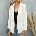 thumbnail image 1 of BEFOKA Cardigan Blouses for Women Casual Blazers Lapel Dressy 2025 Jackets Long Sleeve Tops for Women Business Casual Outfits Office Work Suit Loose Fits for Fall Winter S-XL, 1 of 5