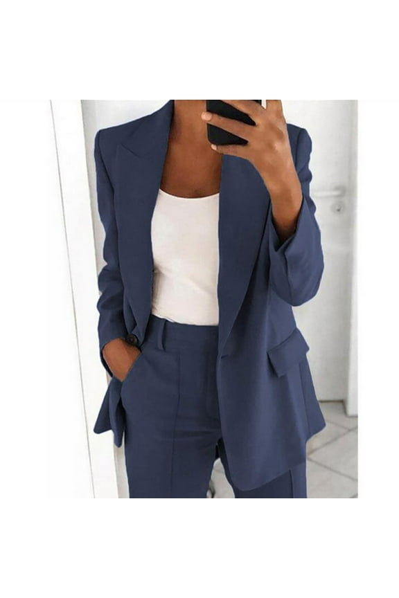 Cardigan Blouses for Women Casual Jackets Dressy 2025 Lapel Blazers Long Sleeve Tops for Women Business Casual Outfits Office Work Suit Loose Fits for Fall Winter S-XL