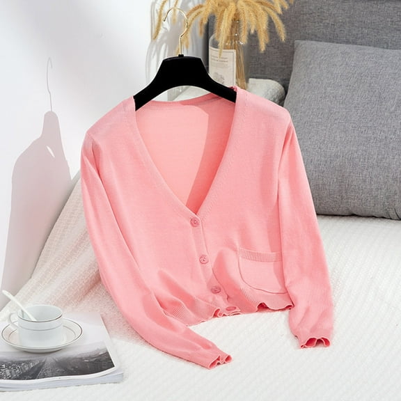 BEFOKA Cardigan Sweaters for Women Knit Long Sleeve V-Neck Button Up Sweater Fall Outfits Fashion Clothes 2025 M_XXXXL