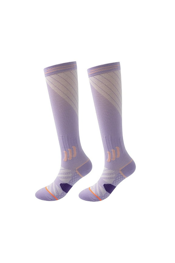 Compress Socks for Women Soft Athletic Socks Knee High Compressions Long Sock Thigh Tigh Boot Stockings Leg Support for Athletic Running Cycling