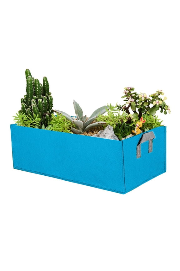 Fabric Raised Garden Bed Rectangle Breathable Planting Container Bag