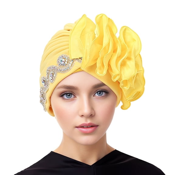 BEFOKA Flower Turban Headwears, Hijab Undercap for Women,Soft Head Wraps Headwears Elastic Cap for Women with Hair Loss