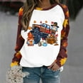 thumbnail image 1 of BEFOKA Graphic Shirts for Women Casual Tee Shirts 2025 Crew Neck Pullover Tops Fall Shirts Thanksgiving Long Sleeve Blouse Fall Tee, 1 of 5