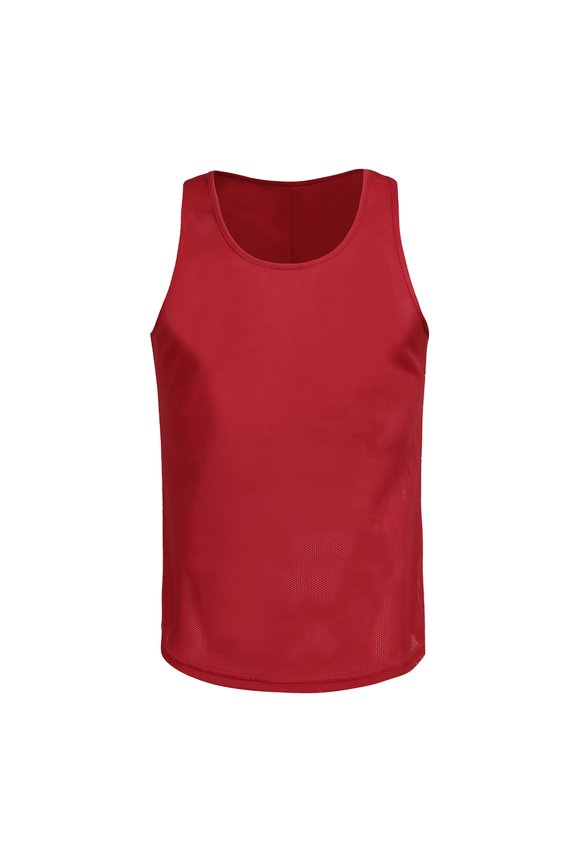 Hawaiian Tank Tops For Men Mesh Crew Neck Muscle Top Sleeveless Gym Shirts Relaxed Fits Summer Casual Shirts XXL