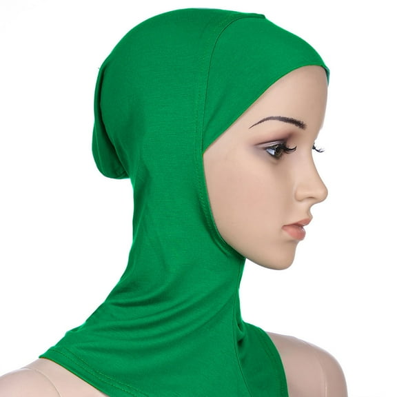 BEFOKA Hijab Undercap for Women, Islamic Muslim Under Hijab Cap Pre Tied Turban Underscarf Solid Undercap Bonnet Inner Head Scarf Head Wraps Hair Turbans for Women Headwears Sleep Cap