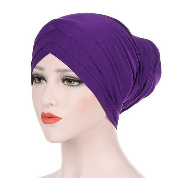 BEFOKA Hijab Undercap for Women, Islamic Muslim Under Hijab Cap Pre Tied Turban Underscarf Solid Undercap Bonnet Inner Head Scarf Head Wraps Hair Turbans for Women