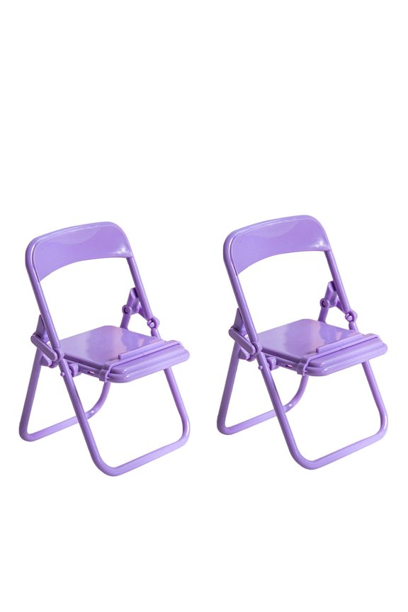 Kitchen and Dining Cute Desktop Decoration Small Dining Chairs, Macaron Color (Set of 2)