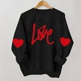 thumbnail image 1 of BEFOKA Long Sleeve Cute Shirts For Women Valentine'S Day Crew Neck Sweatshirts Love Heart Printed Ladies Blouses Womens Top Pullover Sweatshirt Graphic T-Shirtstrendy Tunic Outfits Clothes, 1 of 5