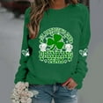 thumbnail image 1 of BEFOKA Long Sleeve Shirts For Women St Patrick'S Day Crew Neck Sweatshirts Irish Shamrock Printed Black Shirts Going Out Tops Plus Size Blouses Green Graphic Tshirts Tee Tops, 1 of 4