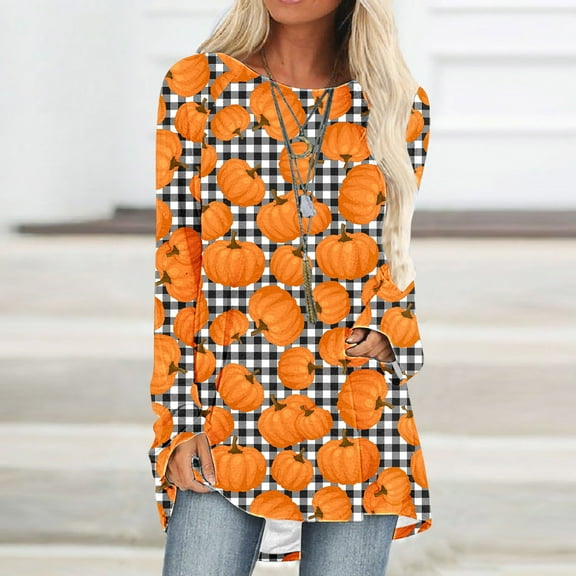BEFOKA Long Tunics Shirts Wear with Leggings Long Sleeve Graphic TShirt Cute Print Basic Blouse Tees Top Sweatshirt Gifts Pullover Top 2025 Going Out Tops Fall Holiday Outfits Loose Fits