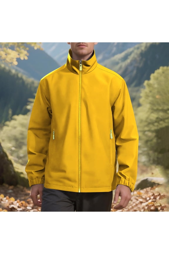 Men's Fall Jackets Waterproof Jacket Rain Coat with Hood 2025 Cold Weather Coats Lightweight Hiking Rocks Climbing Jacket Workout Jackets for Man Outerwear Oversized M_5X