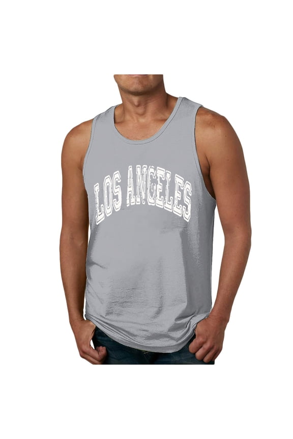 Mens Hawaiian Tank Tops Sleeveless Crew Neck Muscle Top Letter Print Big And Tall Dress Shirts Cooling Workout Bodybuilding Tee Shirt XXXL