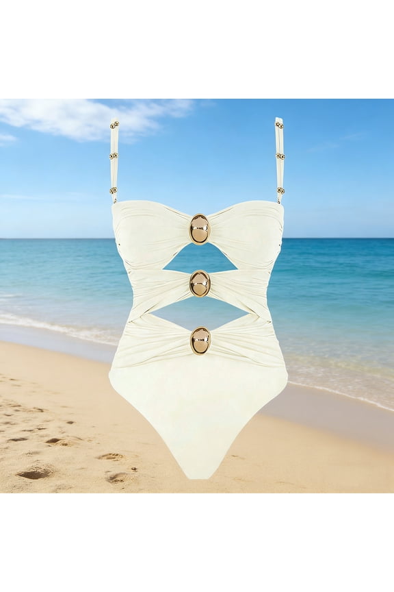 One Piece Swimsuit Women Cut Out Halter String Slimming Bathing Suit Tankini Swimsuits Swimwear 2026 Strap Bathing Suit Jumpsuits For Women Flattering Full Coverage