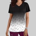 thumbnail image 1 of BEFOKA Printed Scrub Tops Women Short Sleeve V Neck Medicals Nurse Shirt Soft Casual Uniform with Pockets 2025 Scrub Tops for Women Comfortable Work Uniform, 1 of 5