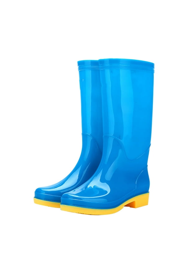 Rubber Boots for Men & Women , Waterproof Rain Boots, Fuzzy Warm No Sliper High Traction Multi-season Dry Mud Boot for Outdoor Work Hunting