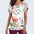 thumbnail image 1 of BEFOKA Scrub for Women V Neck Printed Scrub Tops Soft Nurse Uniform Shirts Comfortable Work Uniform with 2 Pockets, 1 of 5