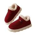 thumbnail image 1 of BEFOKA Snow Boots for Women ,Bootie Slippers, Warm Cozy Suede Slipper Boots with Fuzzy Plushes Lining and Collar, Winter Non Sliper House Shoes for Indoor Outdoor, 1 of 9
