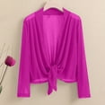 thumbnail image 1 of BEFOKA Trendy Women's Solid Puff Sleeve Kimonoes Cardigan 3/4 Sleeve Loose Cover Up Casual Blouse Top Chiffon Lightweight Sweaters Short Shawl Summer Tops Casual Beach Wear XL_XXXXXL, 1 of 9