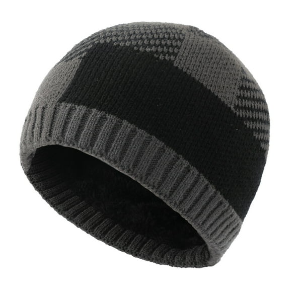 BEFOKA Warm Beanie for Men Women, Fleece Lined Beanie Warm Winter Caps Unisex Fashion Knit Cuffed Cap