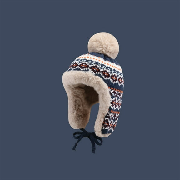 BEFOKA Women Hats Slouchy Fleece Beanie Hats Scarf Ear Flap Warm Winter Knitted Hat Thick Skull Ski Cap , Ear Cover Hat ,Windproof Hooded Cold Weather Hat Neck Warmer